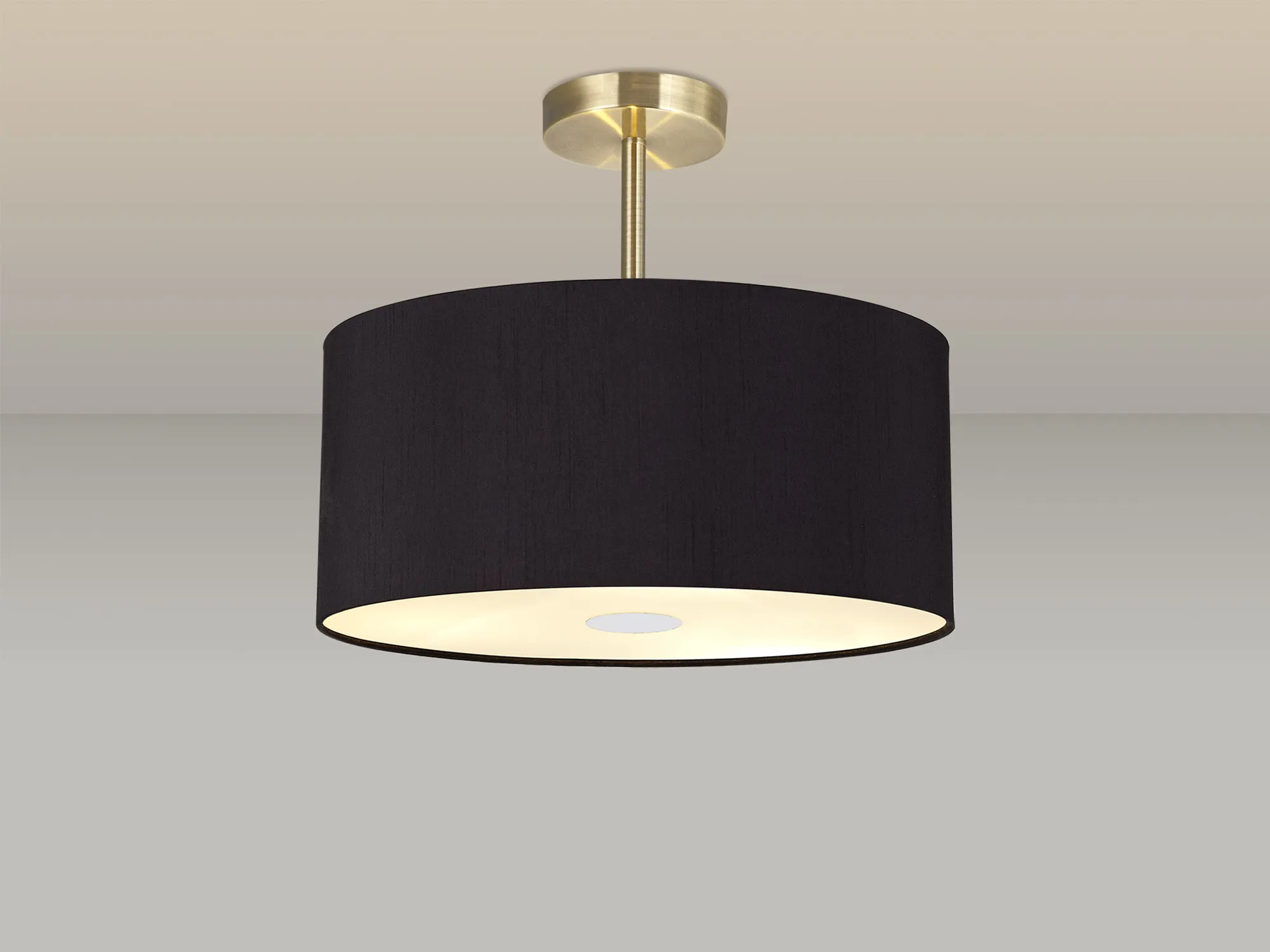 Universal 40cm Frosted Acrylic Diffuser Chrome Centre White D0319  Deco Universal